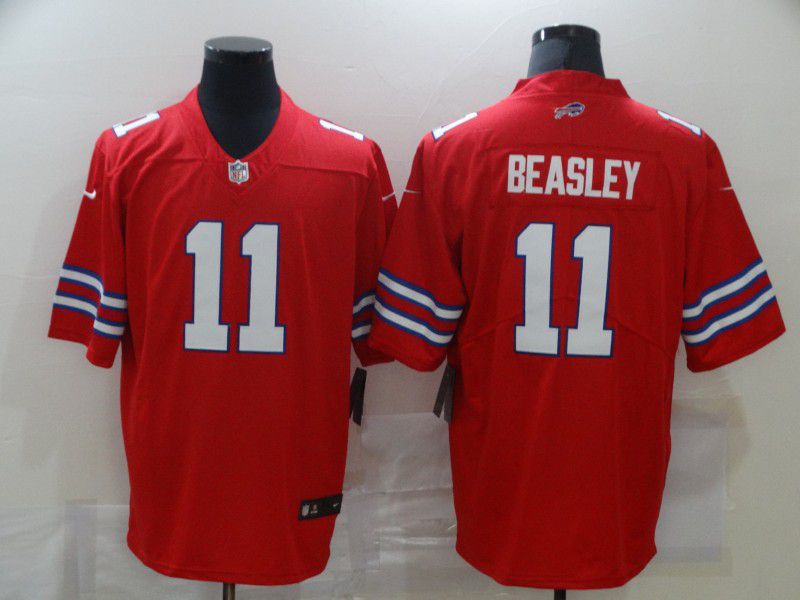 Men Buffalo Bills 11 Beasley Red Nike Vapor Untouchable Limited 2020 NFL Nike Jerseys